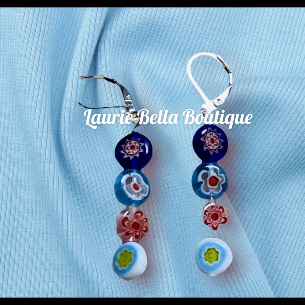 Lampworks & Millefiori Bead Earrings